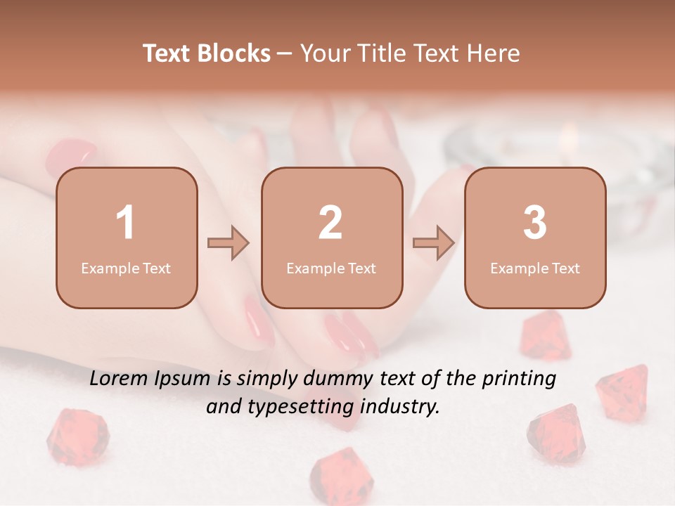 Human Thumb Horizontal Candle PowerPoint Template