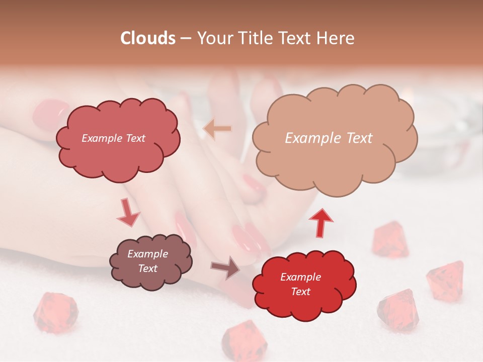 Human Thumb Horizontal Candle PowerPoint Template