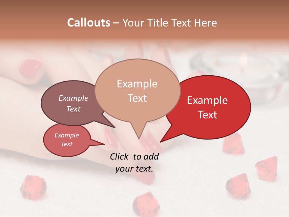 Human Thumb Horizontal Candle PowerPoint Template