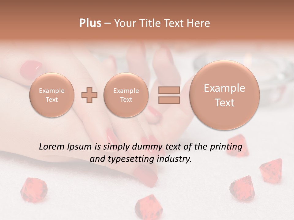 Human Thumb Horizontal Candle PowerPoint Template