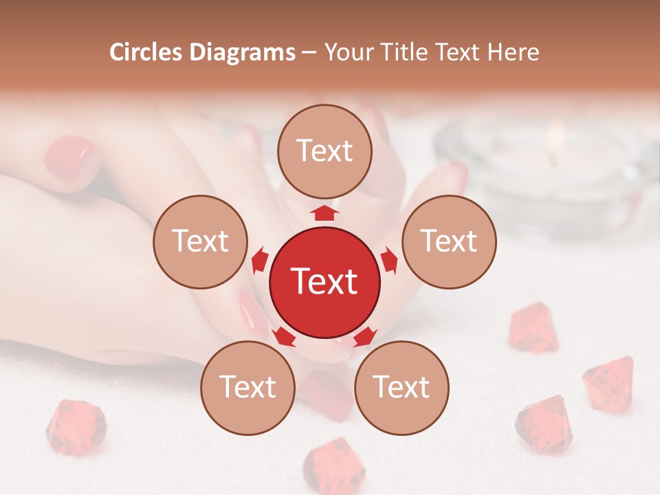 Human Thumb Horizontal Candle PowerPoint Template