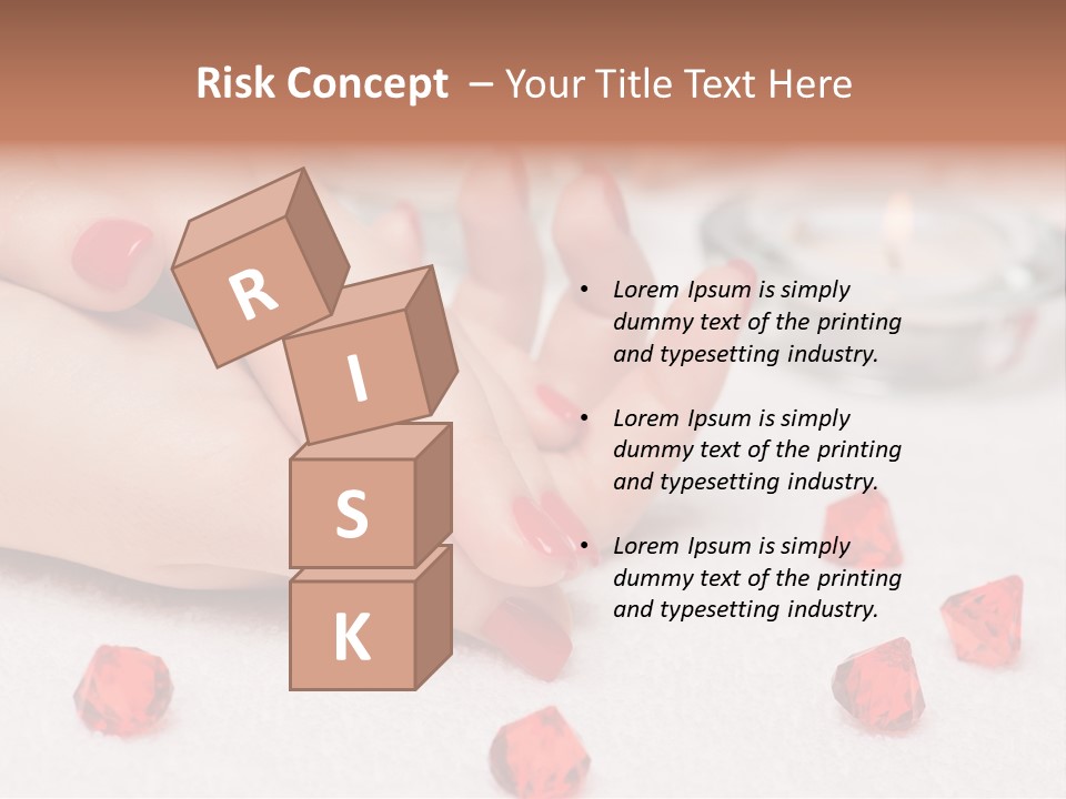 Human Thumb Horizontal Candle PowerPoint Template