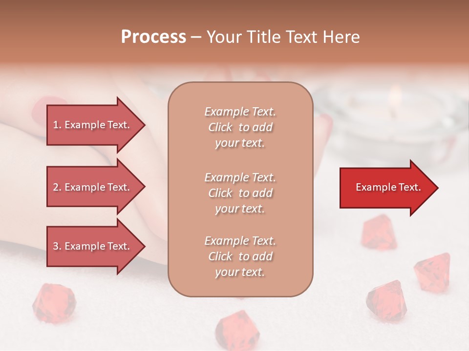 Human Thumb Horizontal Candle PowerPoint Template