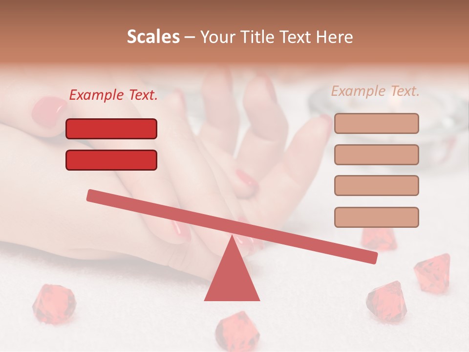 Human Thumb Horizontal Candle PowerPoint Template