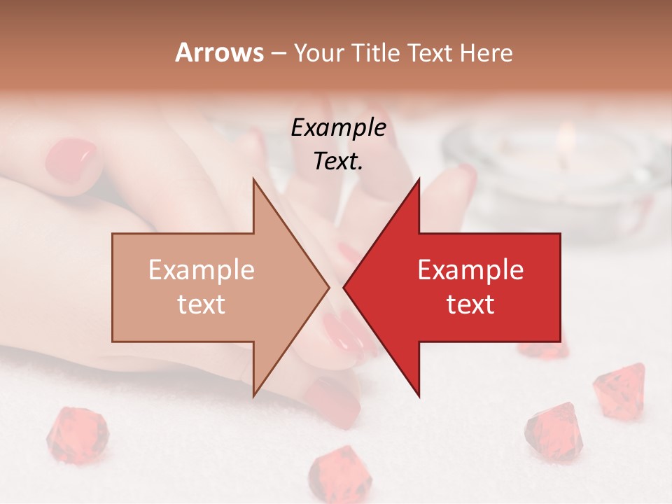 Human Thumb Horizontal Candle PowerPoint Template