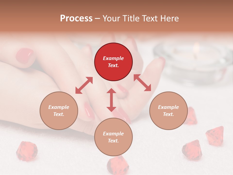 Human Thumb Horizontal Candle PowerPoint Template