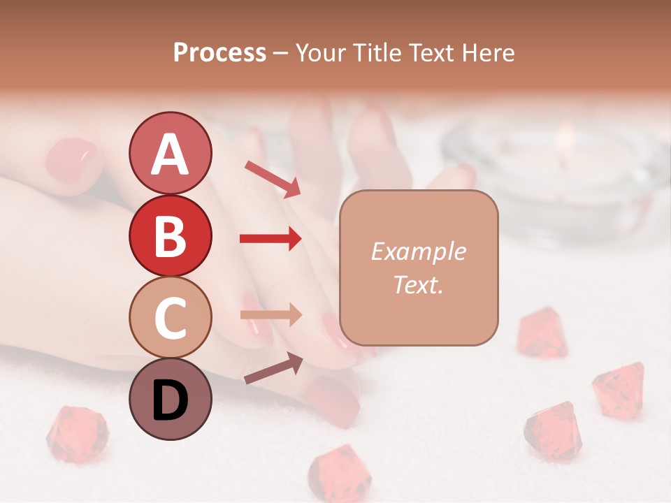 Human Thumb Horizontal Candle PowerPoint Template