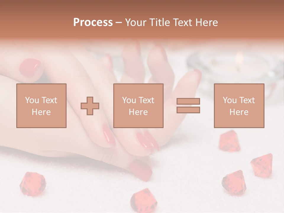 Human Thumb Horizontal Candle PowerPoint Template