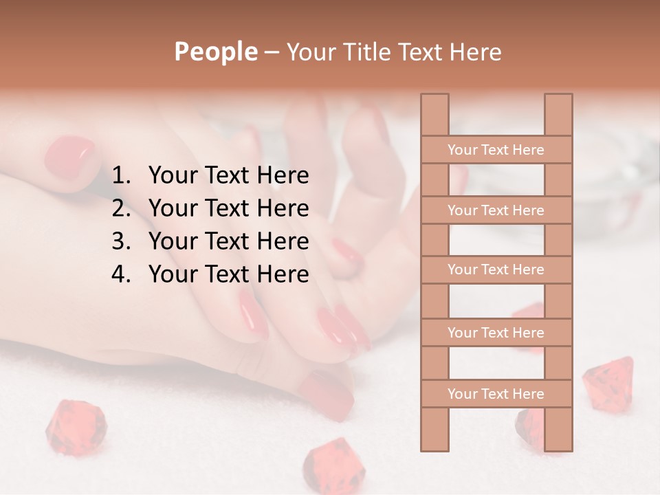 Human Thumb Horizontal Candle PowerPoint Template