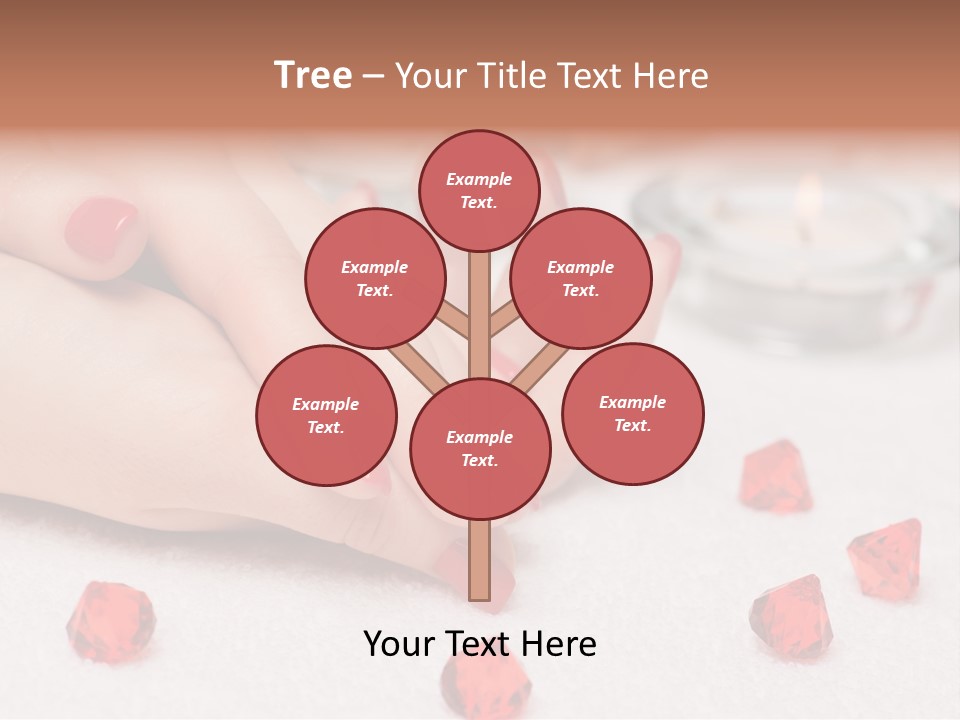 Human Thumb Horizontal Candle PowerPoint Template