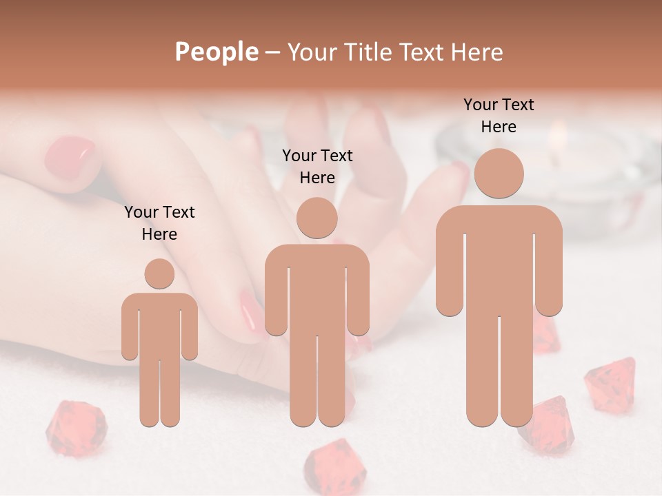 Human Thumb Horizontal Candle PowerPoint Template