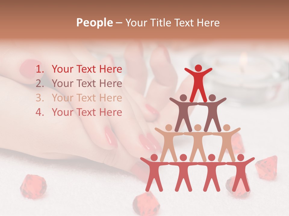 Human Thumb Horizontal Candle PowerPoint Template