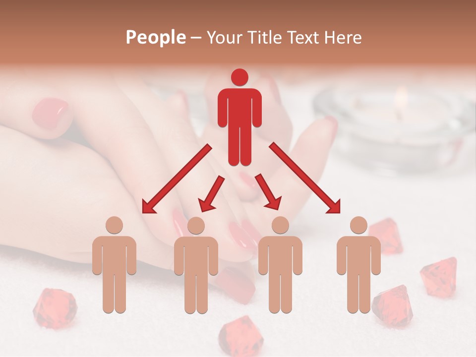 Human Thumb Horizontal Candle PowerPoint Template
