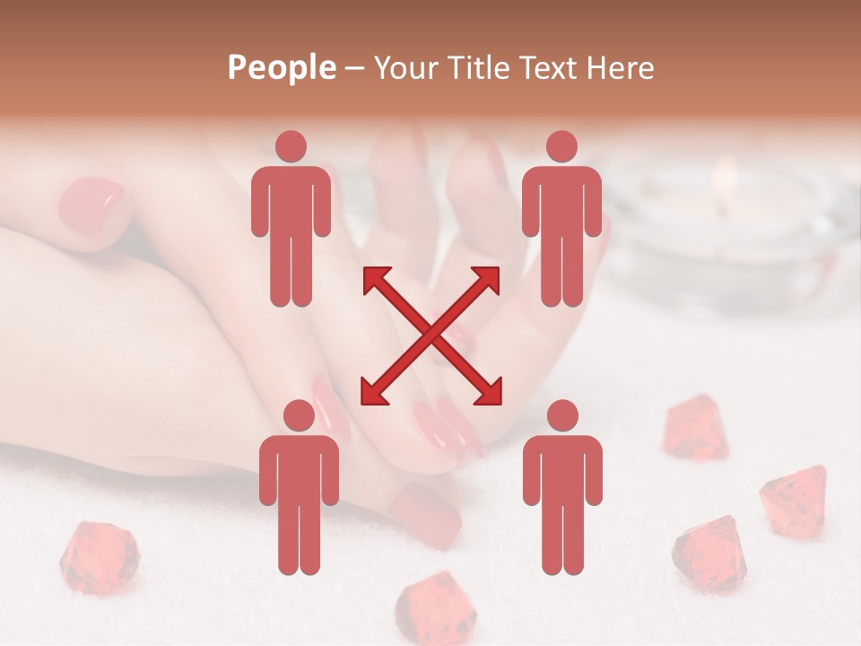 Human Thumb Horizontal Candle PowerPoint Template