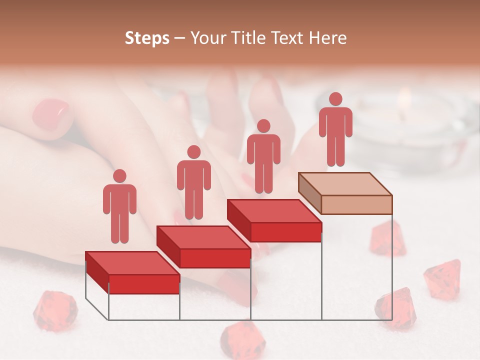 Human Thumb Horizontal Candle PowerPoint Template