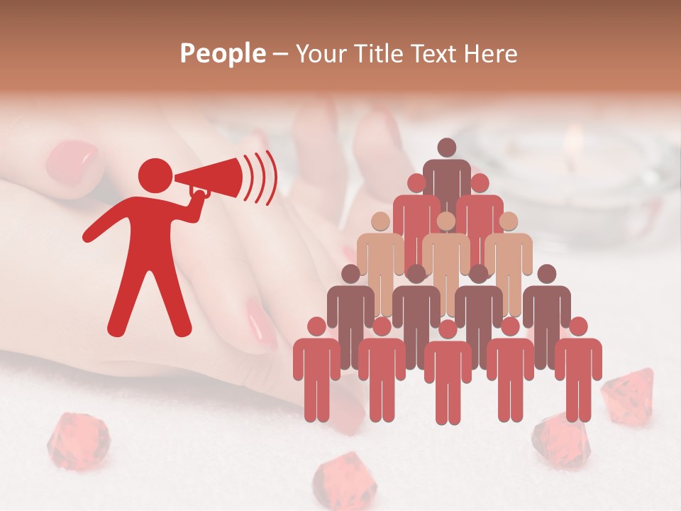 Human Thumb Horizontal Candle PowerPoint Template