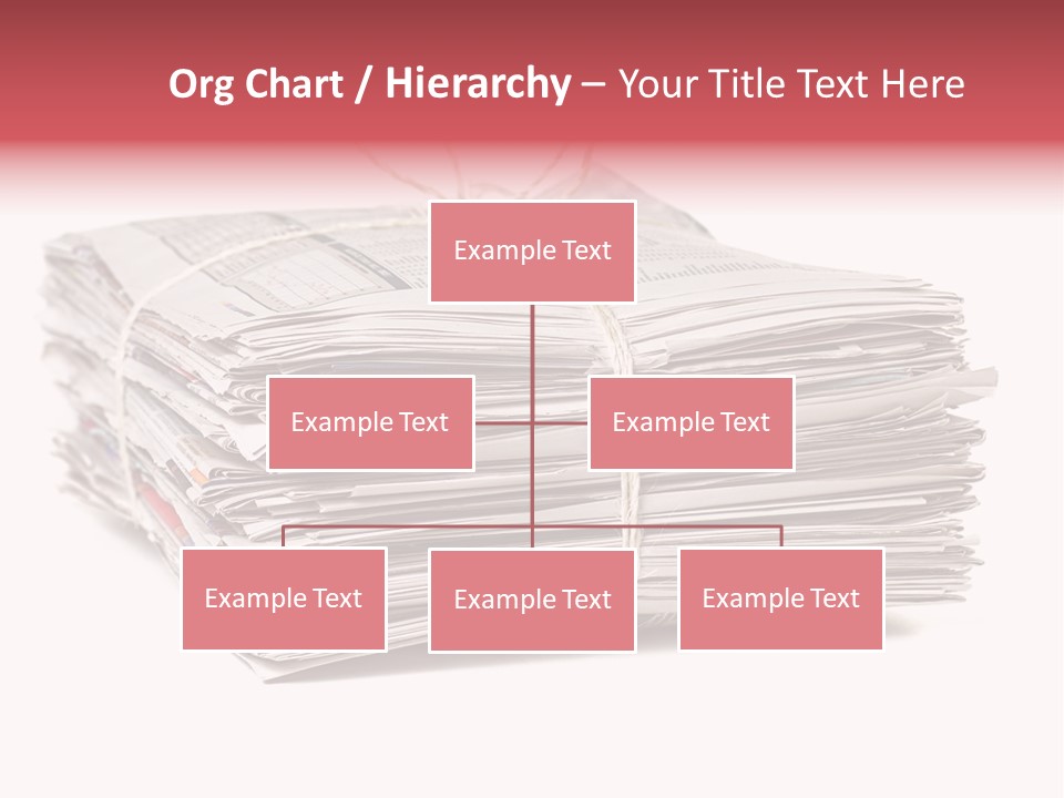 Pile Closeup Pile Of Newspapers PowerPoint Template