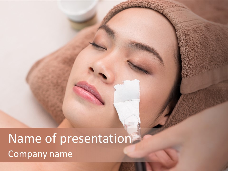 Beautician Brush Recreation PowerPoint Template