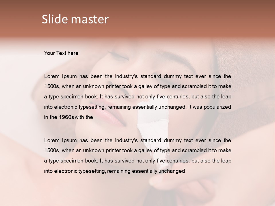 Beautician Brush Recreation PowerPoint Template