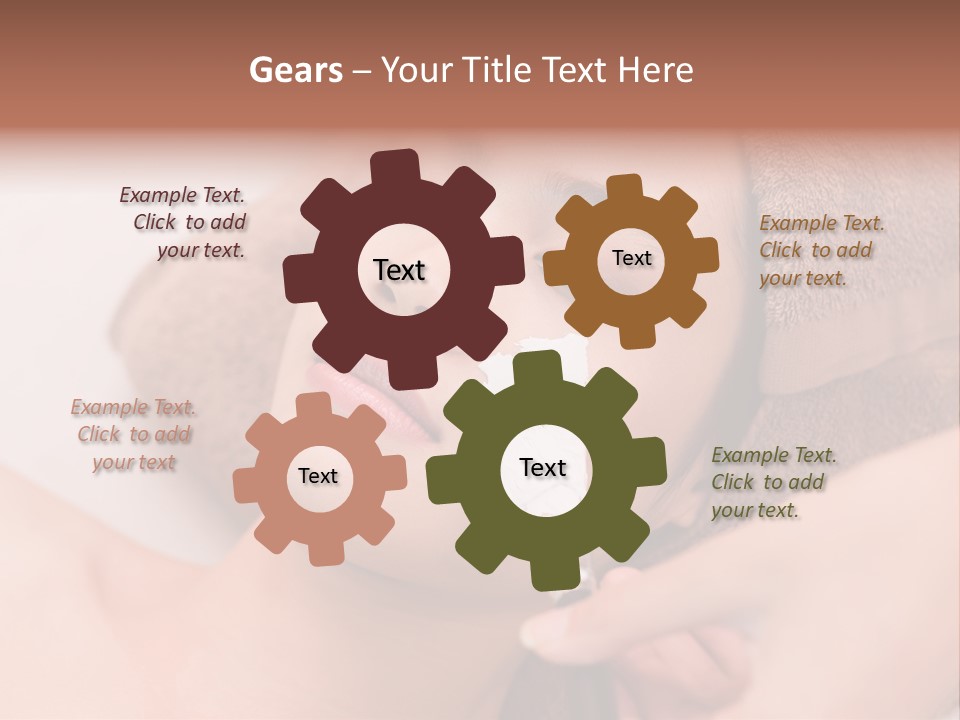 Beautician Brush Recreation PowerPoint Template