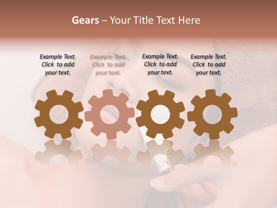 Beautician Brush Recreation PowerPoint Template