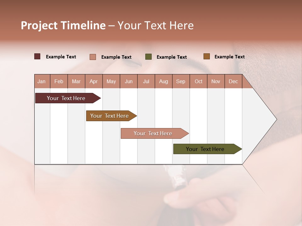 Beautician Brush Recreation PowerPoint Template