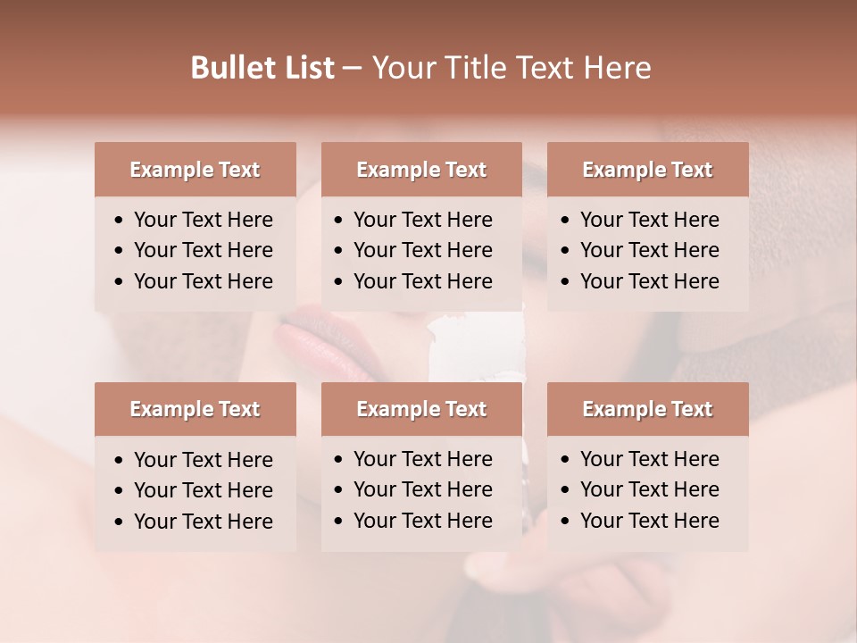 Beautician Brush Recreation PowerPoint Template