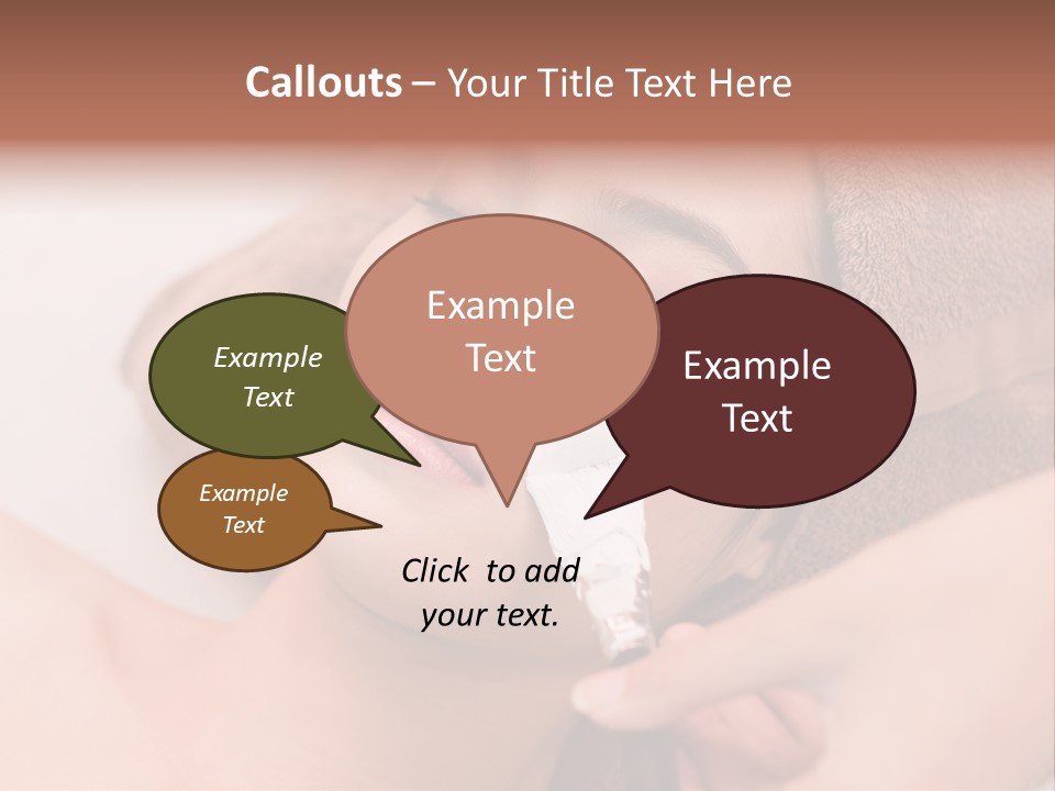 Beautician Brush Recreation PowerPoint Template