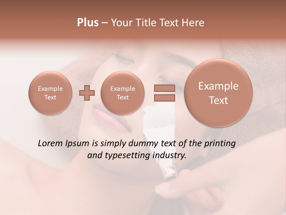 Beautician Brush Recreation PowerPoint Template