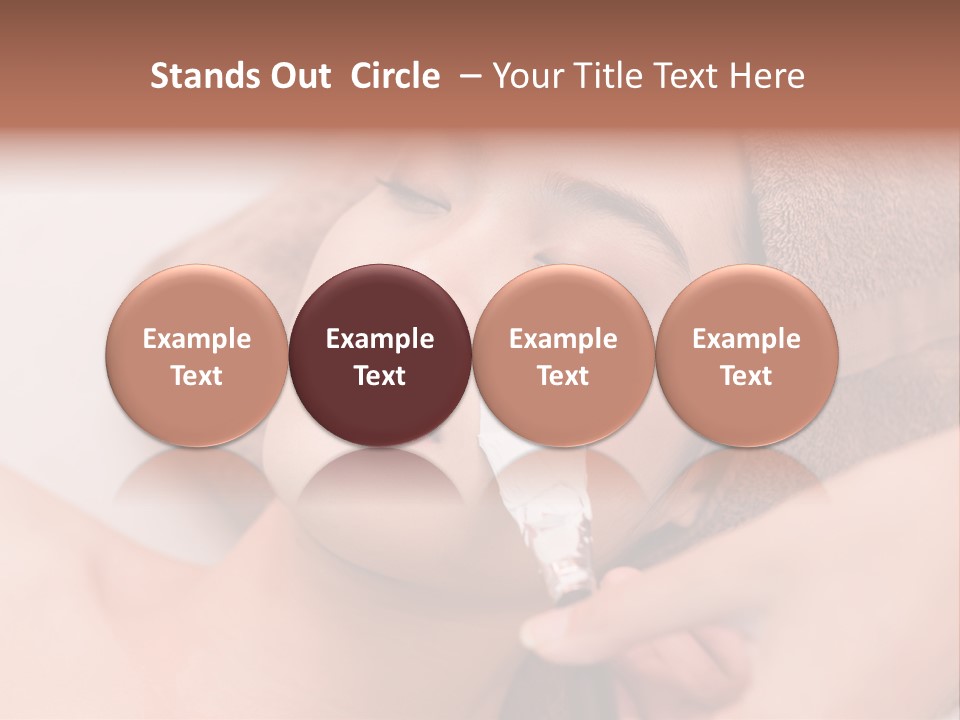 Beautician Brush Recreation PowerPoint Template