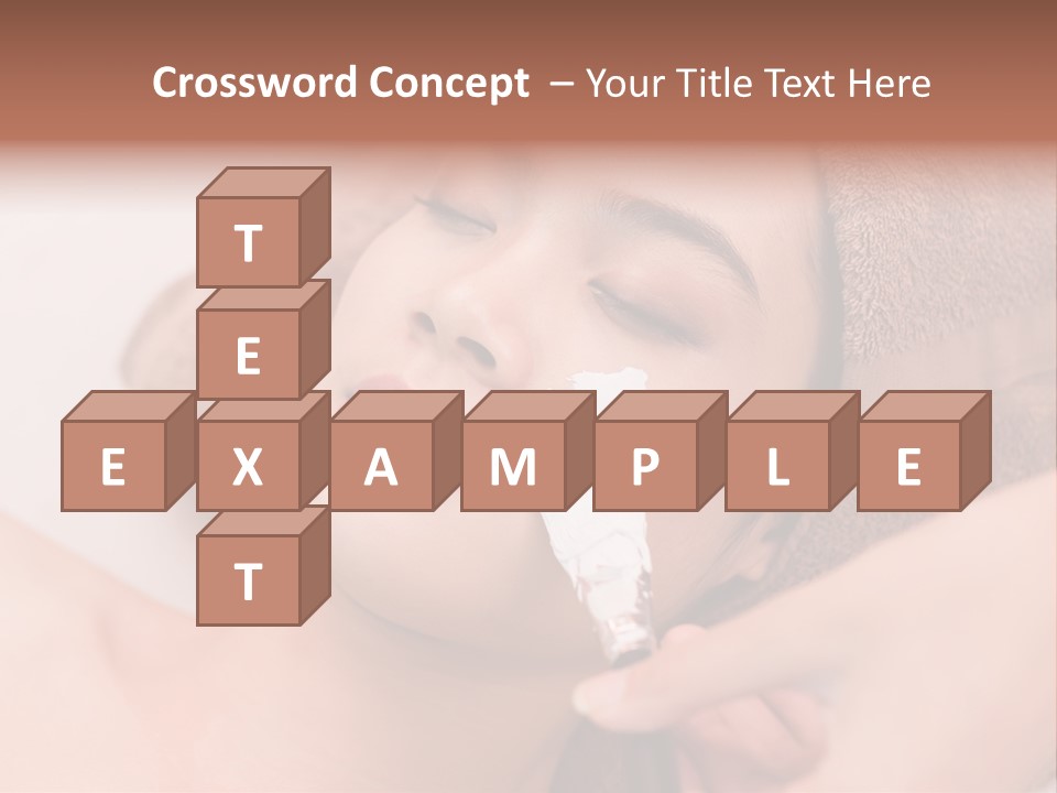 Beautician Brush Recreation PowerPoint Template