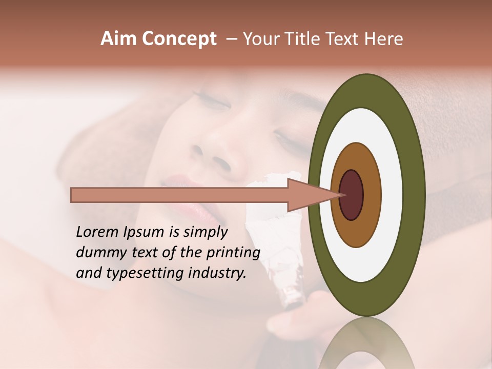 Beautician Brush Recreation PowerPoint Template