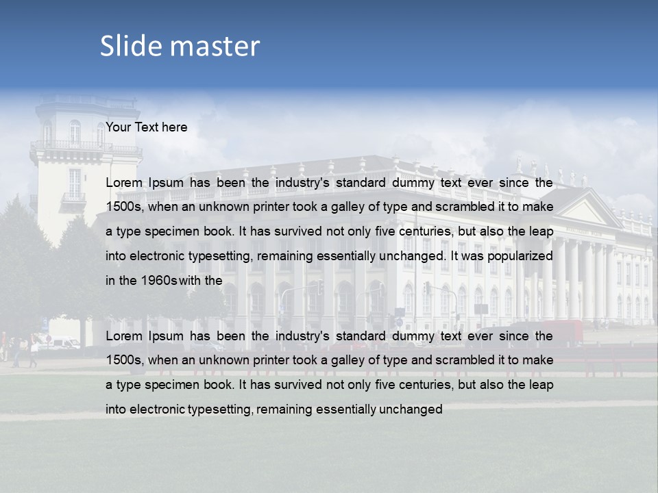 Fridericianum Summer Exhibition PowerPoint Template