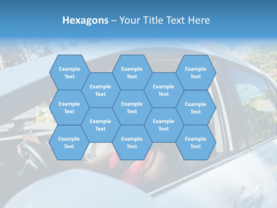 Automobile Student Transport PowerPoint Template