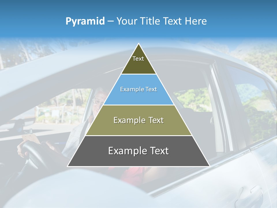 Automobile Student Transport PowerPoint Template