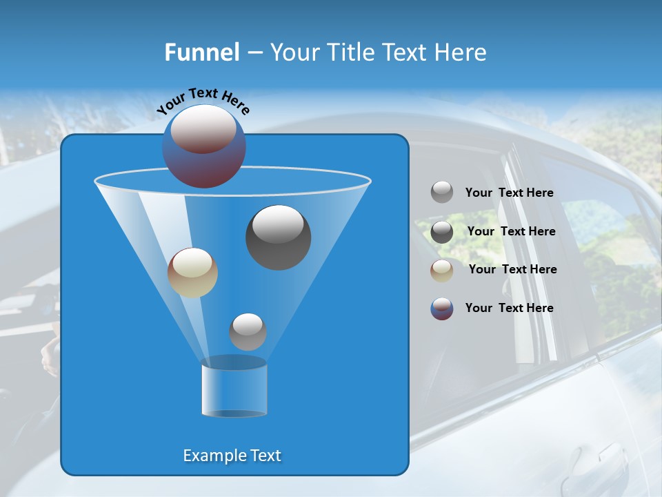 Automobile Student Transport PowerPoint Template
