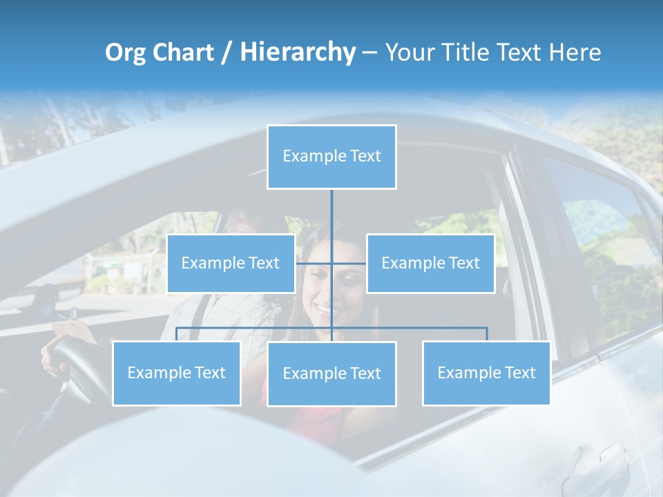 Automobile Student Transport PowerPoint Template