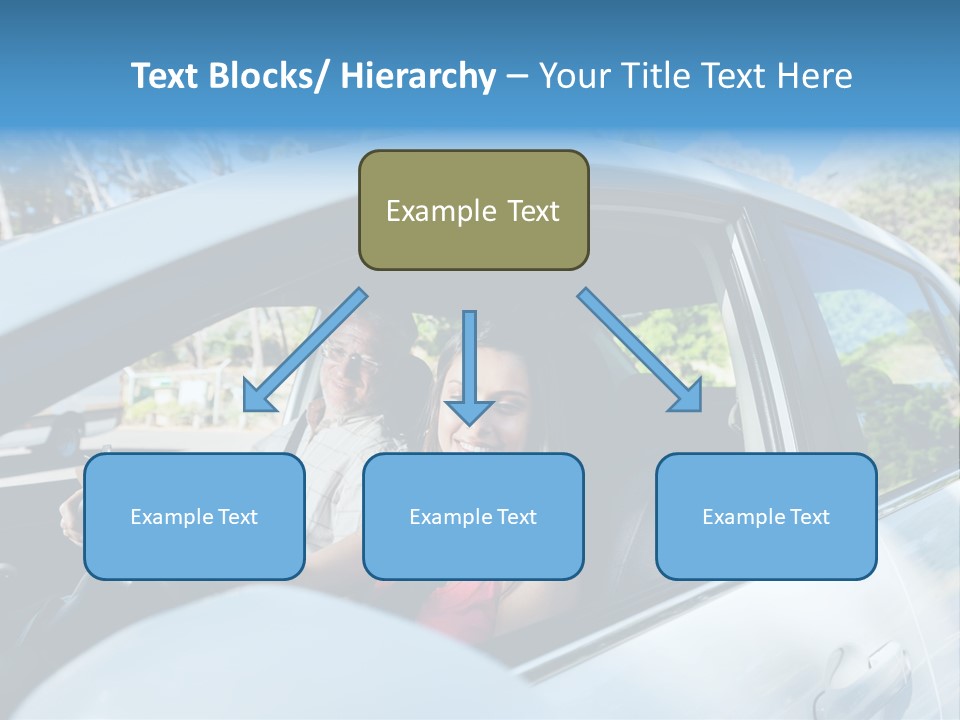 Automobile Student Transport PowerPoint Template