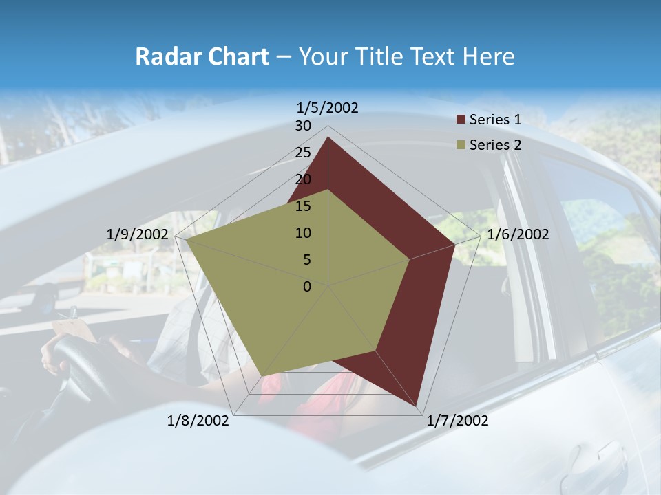 Automobile Student Transport PowerPoint Template