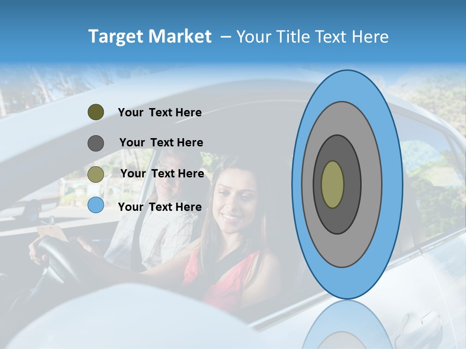 Automobile Student Transport PowerPoint Template