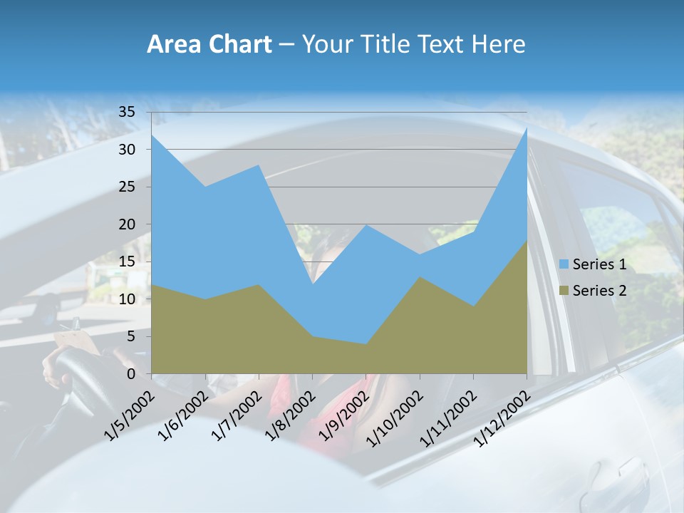 Automobile Student Transport PowerPoint Template