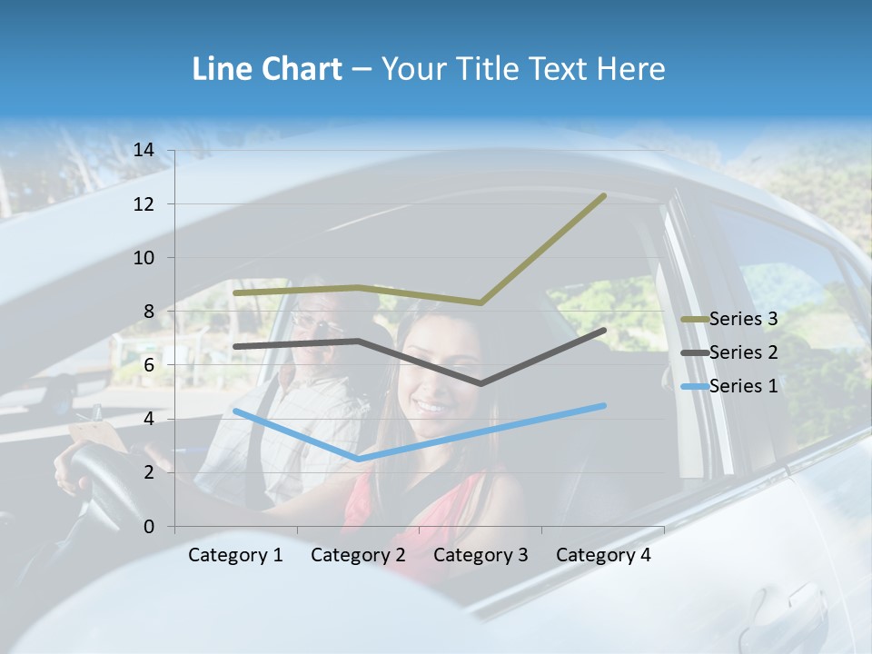 Automobile Student Transport PowerPoint Template