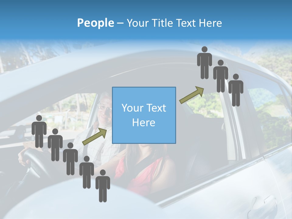 Automobile Student Transport PowerPoint Template