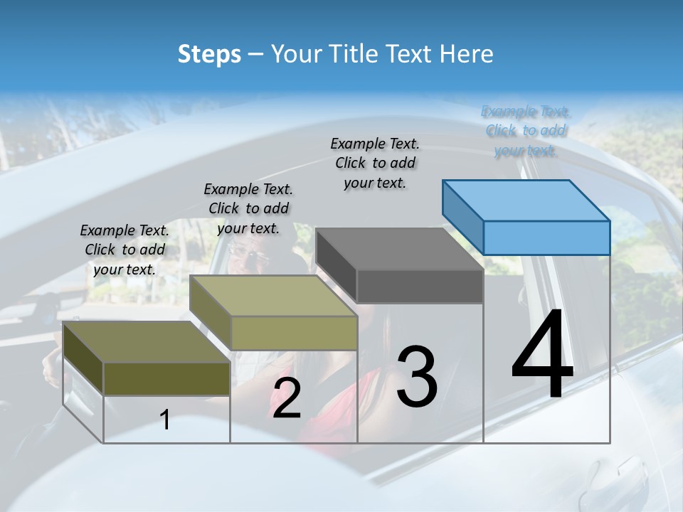 Automobile Student Transport PowerPoint Template