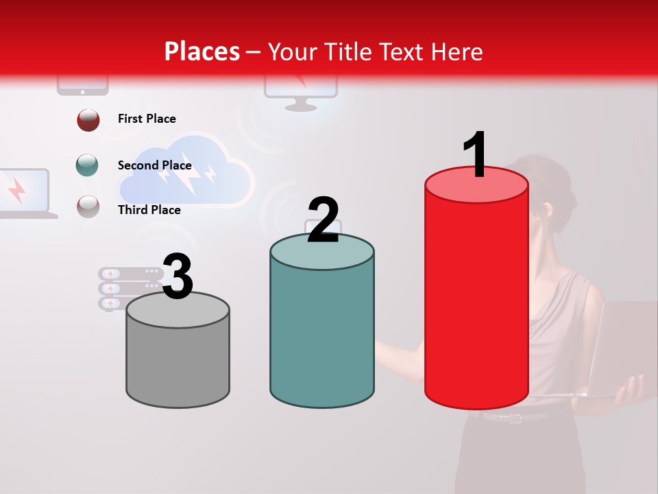 Presentation Hand Tablet PowerPoint Template
