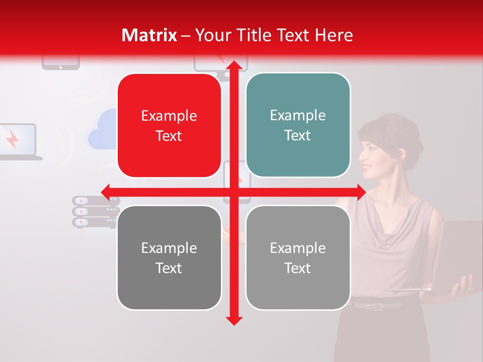 Presentation Hand Tablet PowerPoint Template