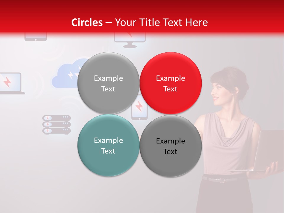 Presentation Hand Tablet PowerPoint Template