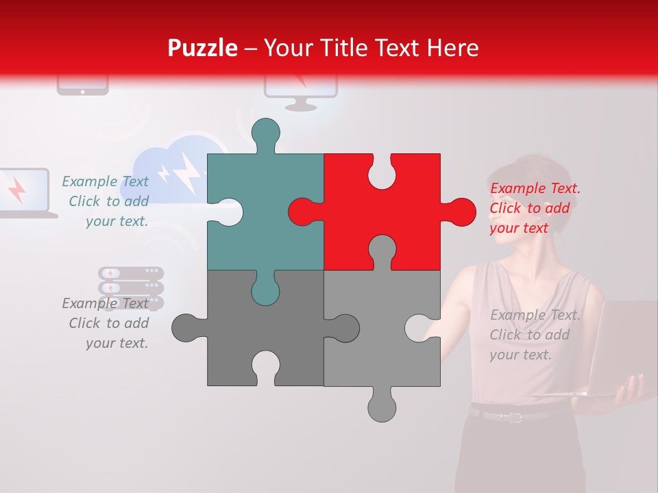 Presentation Hand Tablet PowerPoint Template