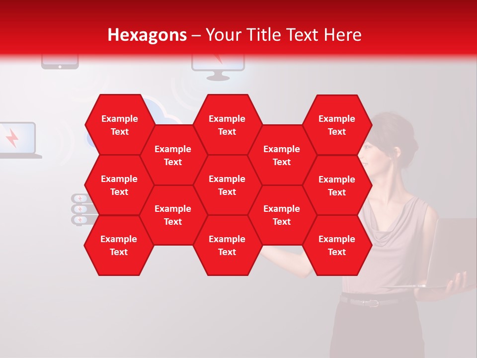 Presentation Hand Tablet PowerPoint Template