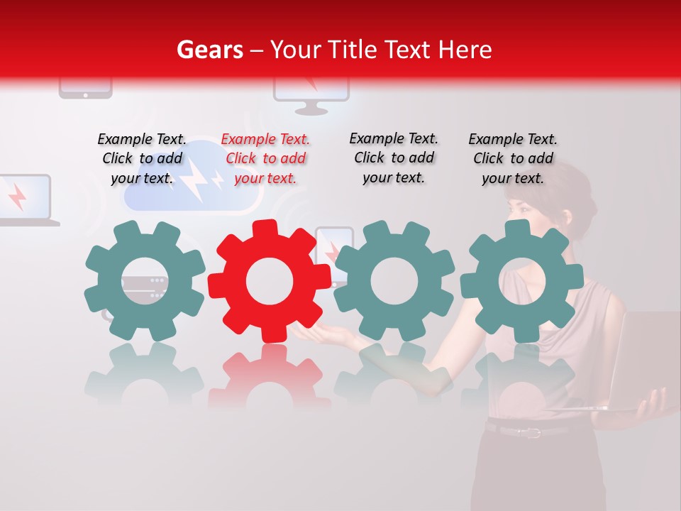 Presentation Hand Tablet PowerPoint Template